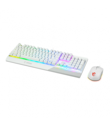 MSI Vigor GK30 COMBO WHITE Keyboard and Mouse Set, Wired, Mouse included, US, White