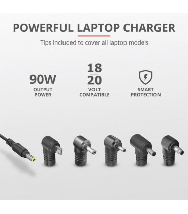 TRUST ACC AC ADAPTER 90W MAXO//ASUS BLACK 23390