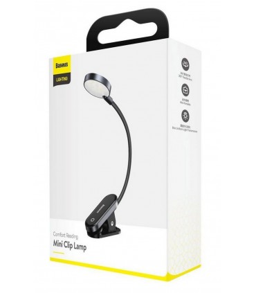 Baseus mini LED klambriga lugemislamp 
