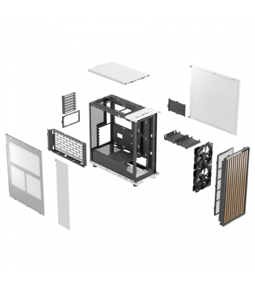 Fractal Design North  Chalk White, Power supply included No