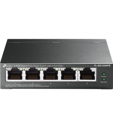 TP-LINK 5-Port Gigabit Easy Smart Switch with 4-Port PoE+ TL-SG105MPE Managed L2