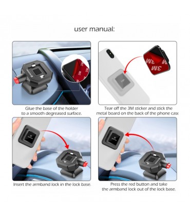 Swissten Easy Lock autohoidik