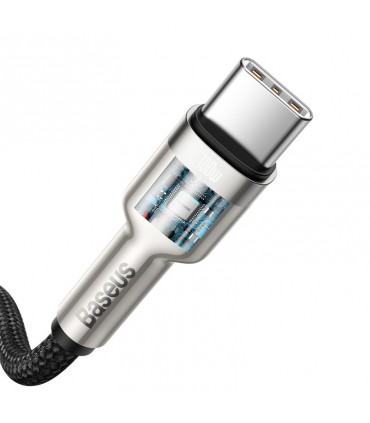 Baseus Cafule Metal kaabel 100W USB C - USB C 2m, must
