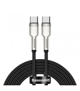 Baseus Cafule Metal kaabel 100W USB C - USB C 2m, must