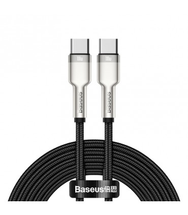 Baseus Cafule Metal kaabel 100W USB C - USB C 2m, must