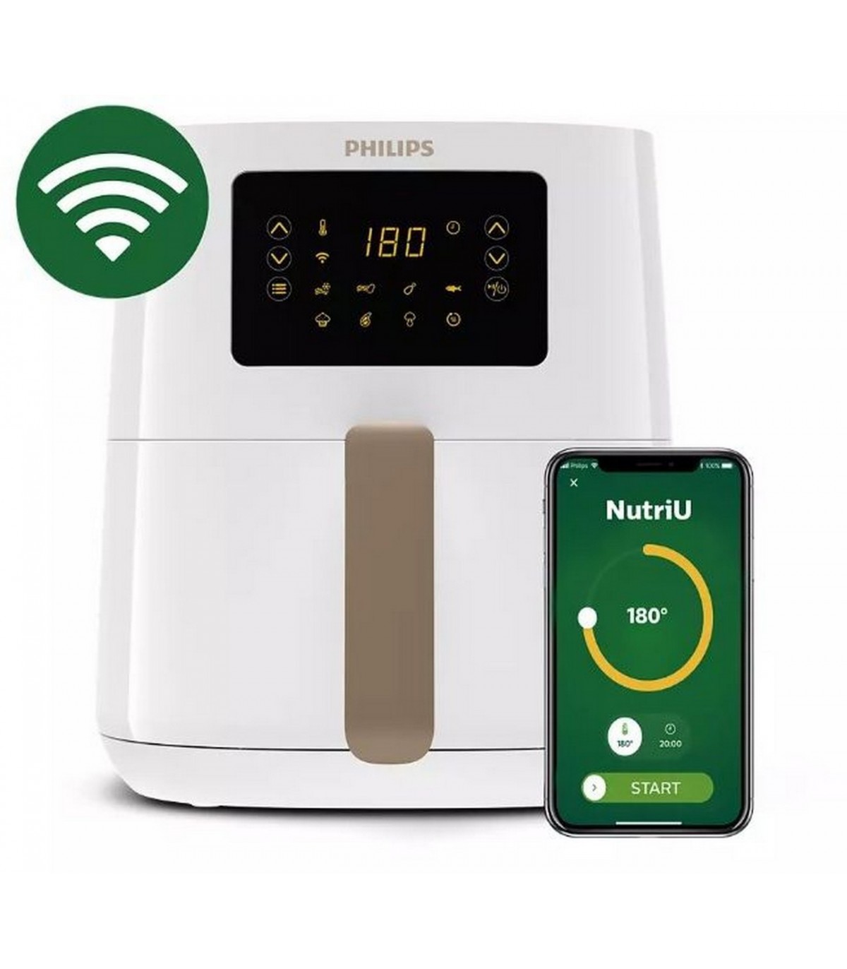 Philips HD9255/30 Airfryer 5000 kuumaõhufritüür, valge 4,1l