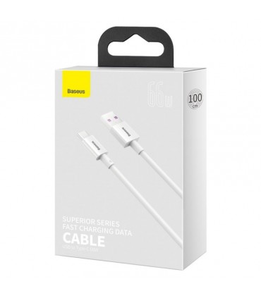 Baseus Kaabel USB A to USB-C 1m,valge