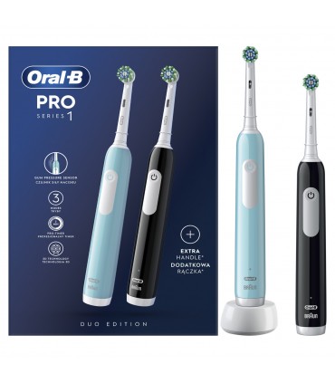 Braun Oral-B PRO Series 1 (D305.523.3H), 2 käepidet sinine + must 
