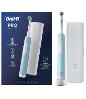 Braun Oral-B PRO Series 1 (D305.513.3X), Carribean Blue + reisikarp