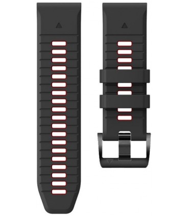 Tech-Protect kellarihm IconBand Pro Garmin fenix 3/5X/3HR/5X Plus/6X/6X Pro/7X, must/punane