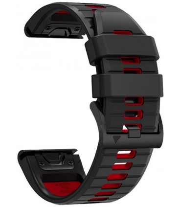 Tech-Protect kellarihm IconBand Pro Garmin fenix 3/5X/3HR/5X Plus/6X/6X Pro/7X, must/punane