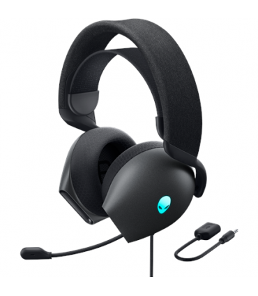 Dell Alienware Wired Gaming Headset AW520H Over-Ear, Built-in microphone, Dark Side of the Moon, Noise canceling