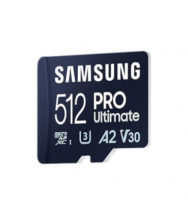 Samsung MicroSD Card with Card Reader PRO Ultimate 512 GB, microSDXC Memory Card, Flash memory class U3, V30, A2