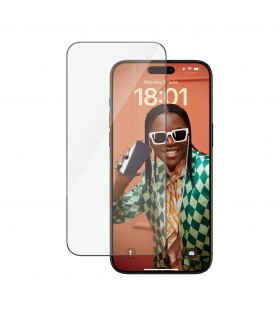 Panzerglass iPhone 15 Pro Max, musta äärega, Ultra-Wide Fit