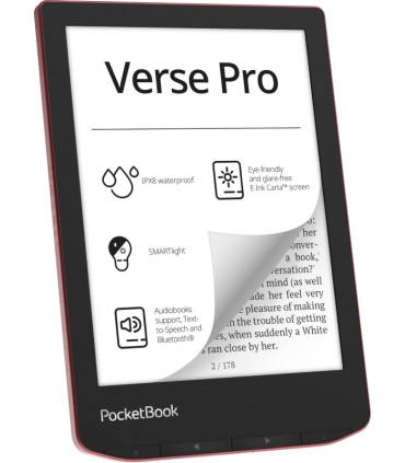 PocketBook Verse Pro e-luger 6'' 16GB, punane