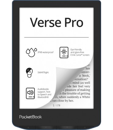 PocketBook Verse Pro e-luger 6" 16GB, sinine