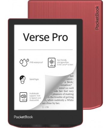 PocketBook Verse Pro e-luger 6'' 16GB, punane