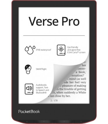 PocketBook Verse Pro e-luger 6'' 16GB, punane