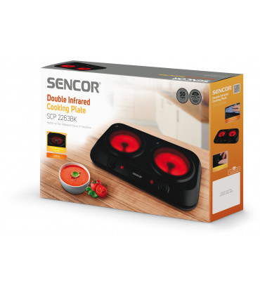 Sencor SCP2263 lauapliit 2 keraamilise keedualaga must