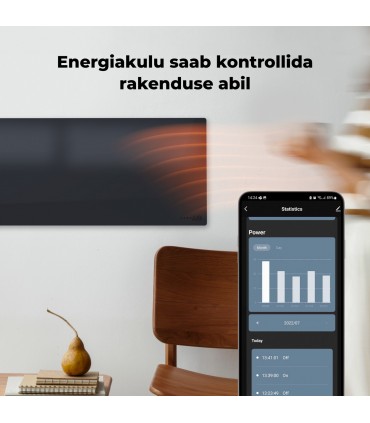 AENO AGH0004S infrapuna- ja konvektsioonküttepaneel, must 