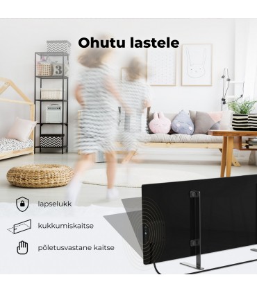 AENO AGH0004S infrapuna- ja konvektsioonküttepaneel, must 