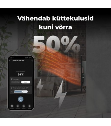 AENO AGH0004S infrapuna- ja konvektsioonküttepaneel, must 