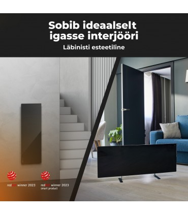 AENO AGH0004S infrapuna- ja konvektsioonküttepaneel, must 