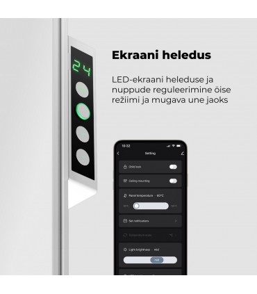 AENO AGH0003S infrapuna- ja konvektsioonküttepaneel, valge