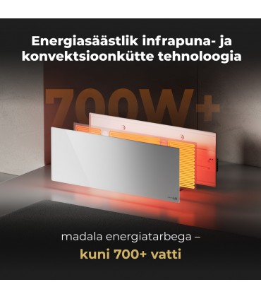 AENO AGH0003S infrapuna- ja konvektsioonküttepaneel, valge