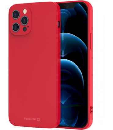 Swissten iPhone 15 Pro Max Soft Joy ümbris, punane