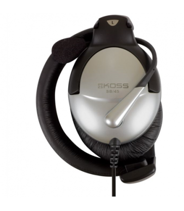 Koss Headphones SB45 Wired, On-Ear, Microphone, 3.5 mm, Noice canceling, Silver/Black