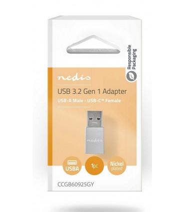 Nedis USB-A pistik USB-C pesa adapter