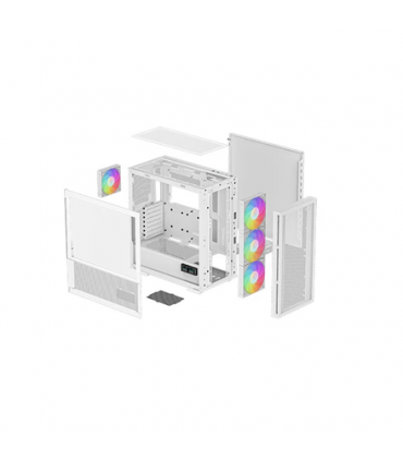 Deepcool MID TOWER CASE CH560 Digital Side window, White, Mid-Tower, Power supply included No