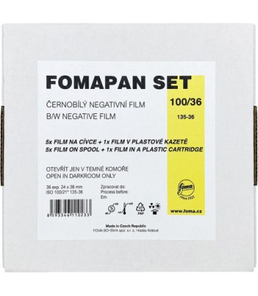 Foma film Fomapan 100/36 Set 6 filmi + kassett