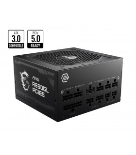 MSI 850 Watts Efficiency 80 PLUS GOLD PFC Active MAGA850GLPCIE5