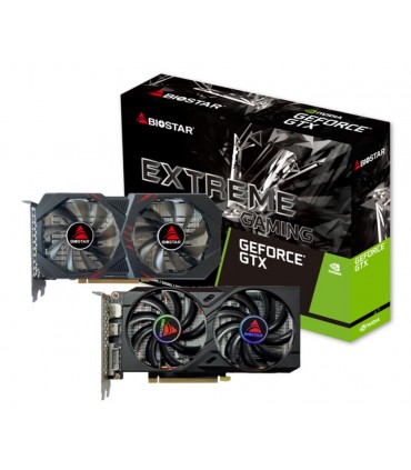 Biostar Graphics Card|NVIDIA GeForce GTX 1660 TI|6 GB|GDDR6|192 bit|PCIE 3.0 16x|GPU 1500 MHz|Dual Slot Fansink|1xDVI-D|1xHDMI|1