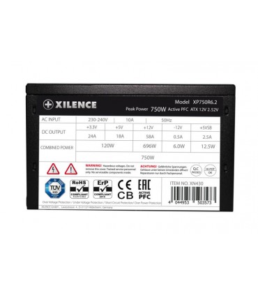 Xilence 750 Watts Efficiency 80 PLUS PFC Active XN430