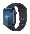 Apple Watch  9 GPS 45mm must silikoonrihm - M/L