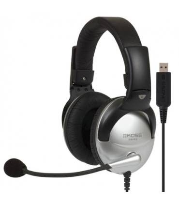 Koss Gaming headphones SB45 USB Wired, On-Ear, Microphone, USB Type-A, Noice canceling, Silver/Black