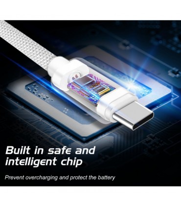 Swissten kaabel USB-C to USB-C tekstiil 2m , must