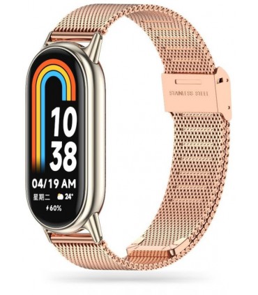 Tech-Protect kellarihm MilaneseBand Xiaomi Smart Band 8, rose gold