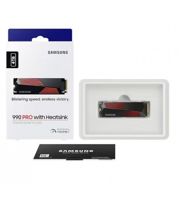 Samsung 990 PRO with Heatsink 4TB SSD TBW 12