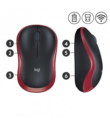 Logitech M185 punane