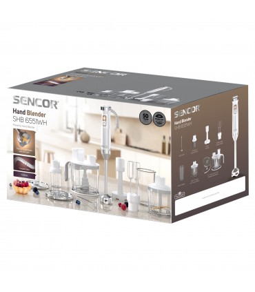 Sencor SHB6551WH, saumikser, valge