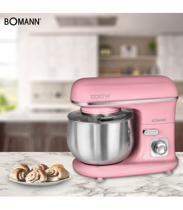 Bomann KM6030CBP roosa, multifunktsionaalne mikser 5 L