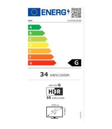 AOC CU34V5CW/BK 34" Black