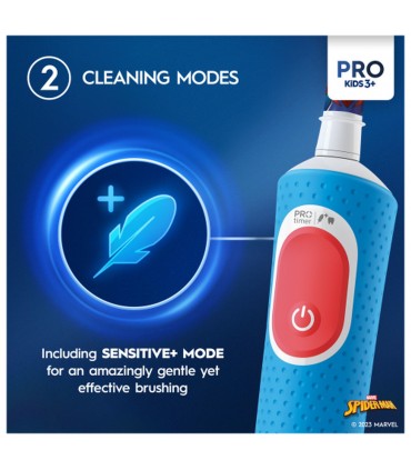 Braun D103.413.2K Vitality PRO Kids 3+ Spiderman laste hambahari