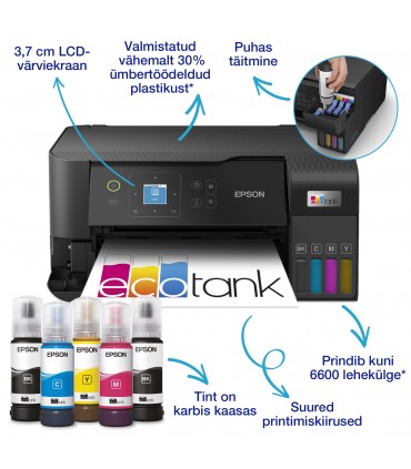 Epson Multifunctional printer EcoTank L3560 Contact image sensor (CIS), A4, Wi-Fi, Black