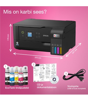 Epson Multifunctional printer EcoTank L3560 Contact image sensor (CIS), A4, Wi-Fi, Black