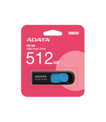 ADATA USB Flash Drive UV128 512GB Black/Blue
